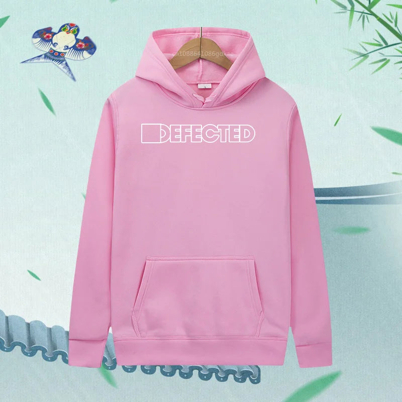 Autumn Velvet Plus Size Letter Efected Hoodie Women Man Sweatshirts Harajuku Fashion Casual Streetwear Clothing 15 Colors 411 - ATFH