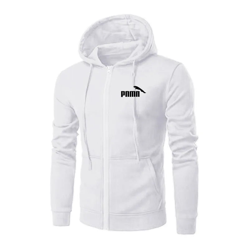 Autumn Men Sweatshirts Long Sleeve Jacket Hoodie Zipper Closure Jacket Male Hoodies Sweatshirt Slim Fit Male Clothing - ATFH