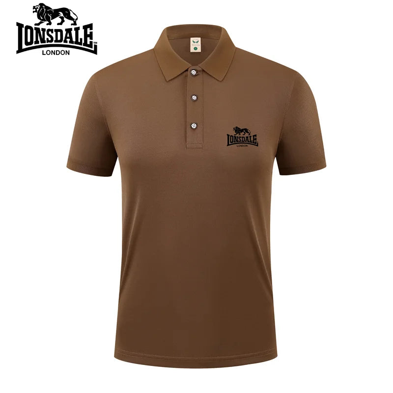 Men's Golf Polo Shirt 2026 New Summer Casual Breathable Short Sleeve Collar Business Shirt Golf Men's Top