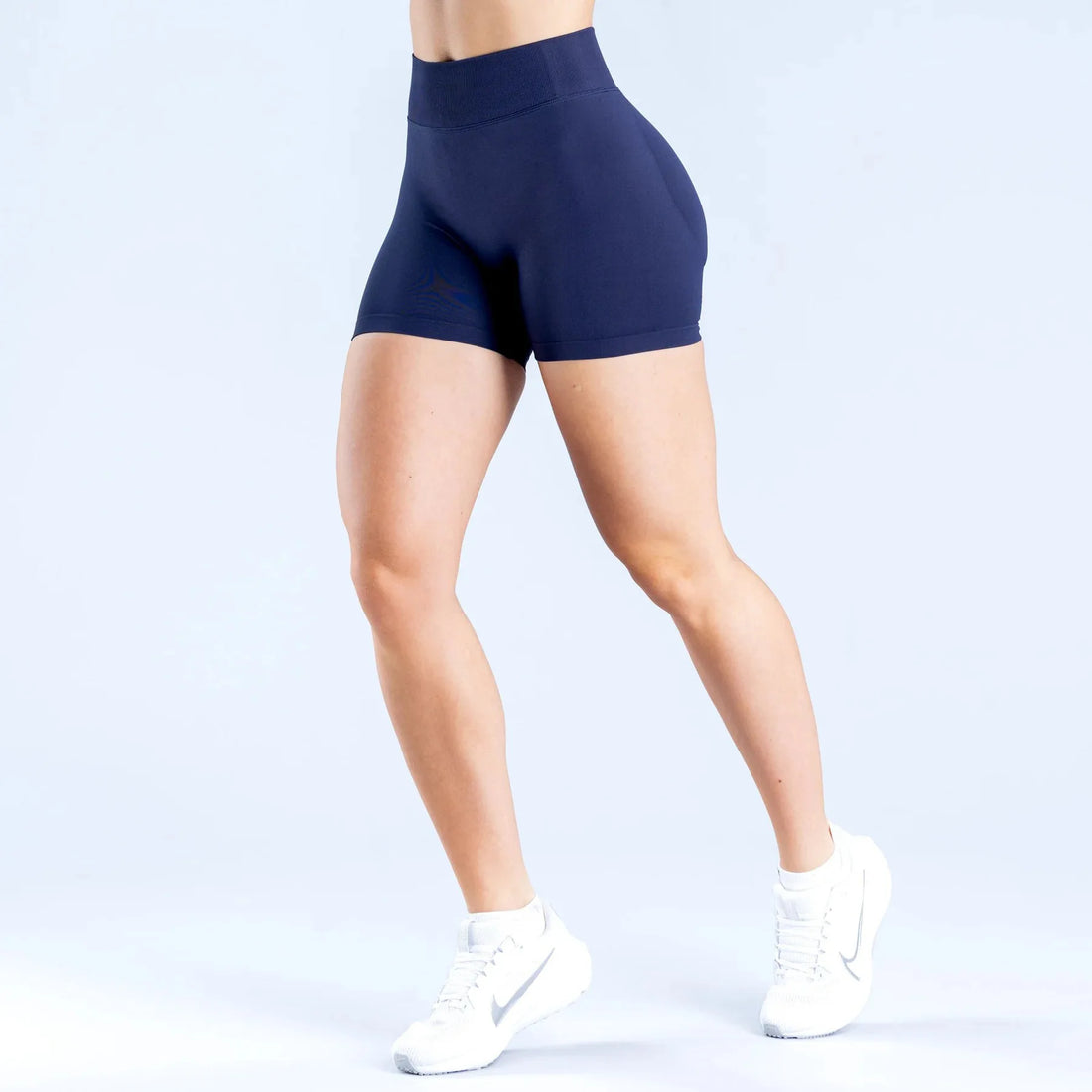 Women's Low-Rise Yoga Pants Three-quarter Length Shorts Tummy Control Workout Leggings Gym Fitness Running Seamless Tights
