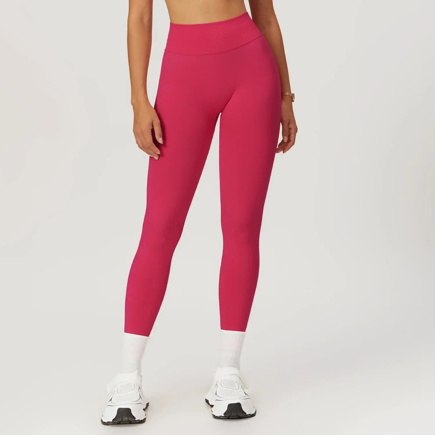 Customized LOGO women's peach buttocks seamless belly tight yoga pants running sports quick-drying fitness trousers - ATFH