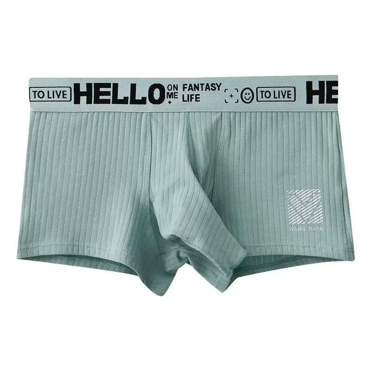 Men's Open Elephant Nose Boxer Shorts Cotton Comfortable Breathable Male Separate Long Penis Pouch Underpants Sexy Underwear