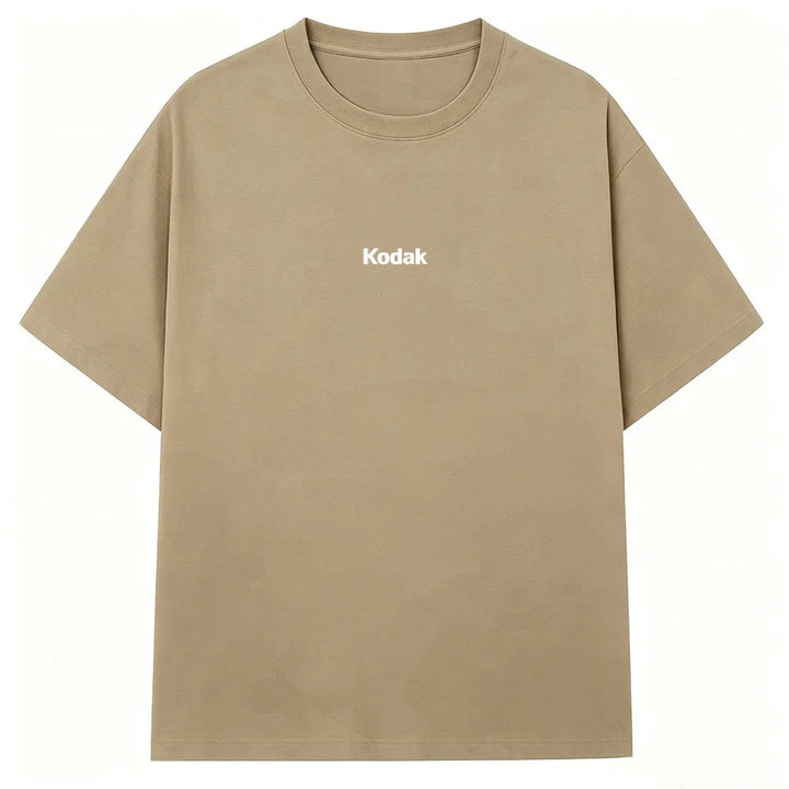 2026 Kodak Minimalist Center Logo T-Shirt, Vintage Film Brand Print, Casual Cotton Short Sleeve for Photography & Retro Fans ATFH