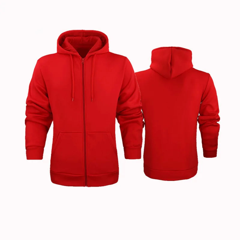 Fashionable casual zipper hoodie, hip-hop street sports shirt, skateboarding men's/women's pullover, men's hoodie - ATFH