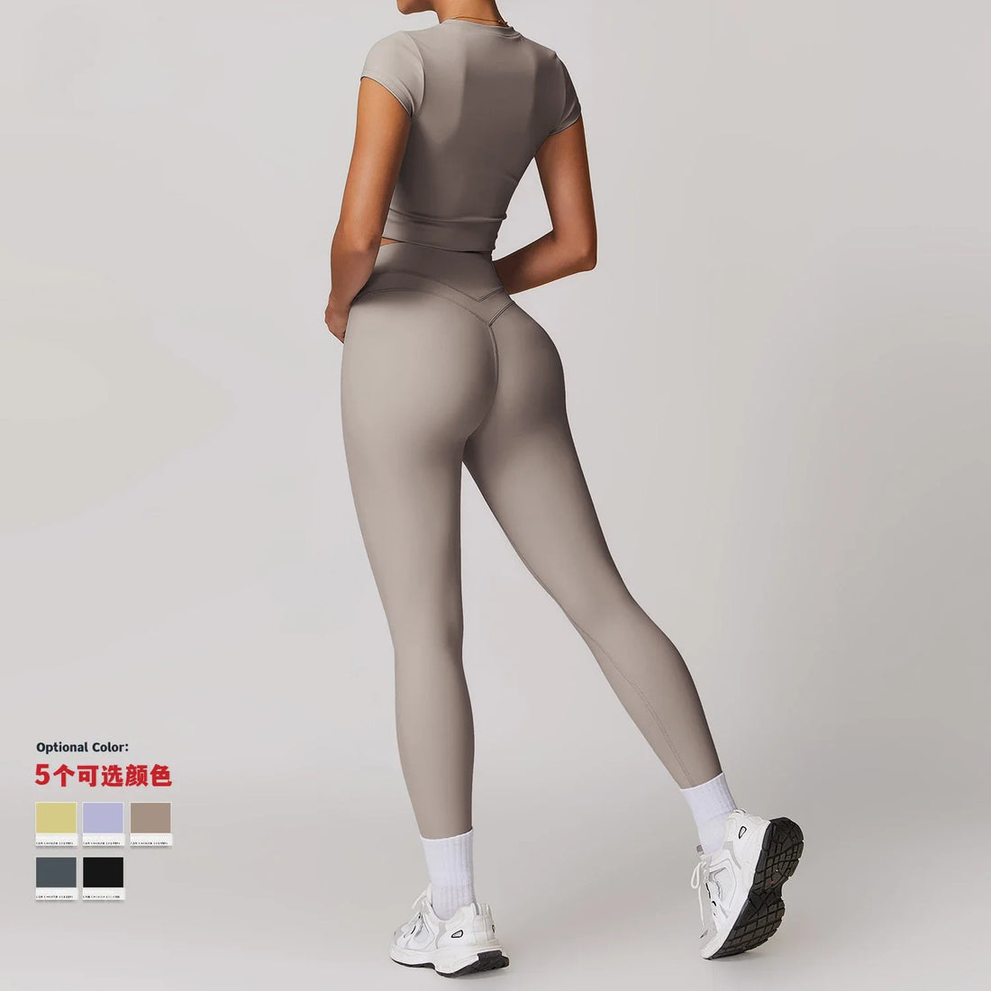 2 Pieces Sportswear Women Yoga Set Gym Clothes Sportswear Yoga Suits Fitness Set Tracksuits Sports Bra Gym High Waist Leggings - ATFH