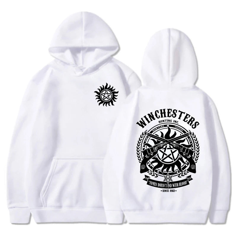 NEW Supernatural Printed Hoodie Women Men Fashion Autumn Winter Warm Sweatshirt Hip Hop Harajuku Streetwear Long Sleeve Pullover