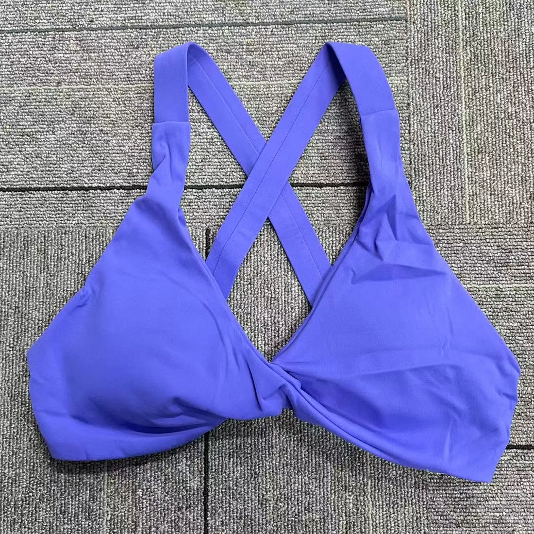 SHINBENE Women's Twist Workout Sports Bras Back Cross Padded Low Impact Fitness Bra Yoga Crop Tops - ATFH