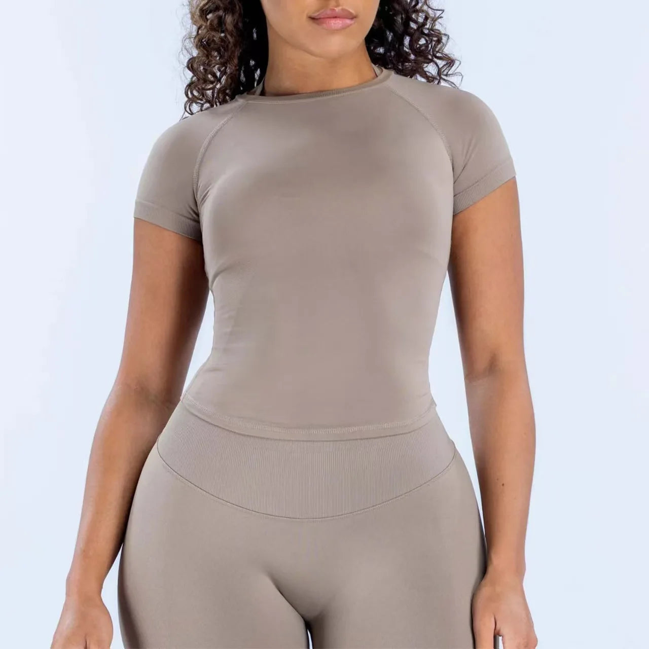 DL0G0 Quick Dry Women's Workout Shirts Short Impact Sleeve Gym Yoga Running Tops, Breathable Active Wear Athletic Tee for Women