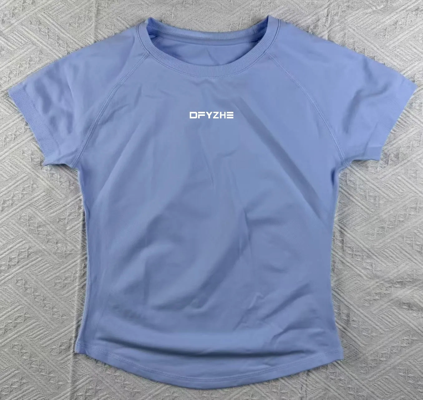 DFYZHE Impact Short Sleeve Top Women's Running Sports T-shirt Summer Short Sleeve Round Neck Elastic Yoga Fitness Top Breathable - ATFH