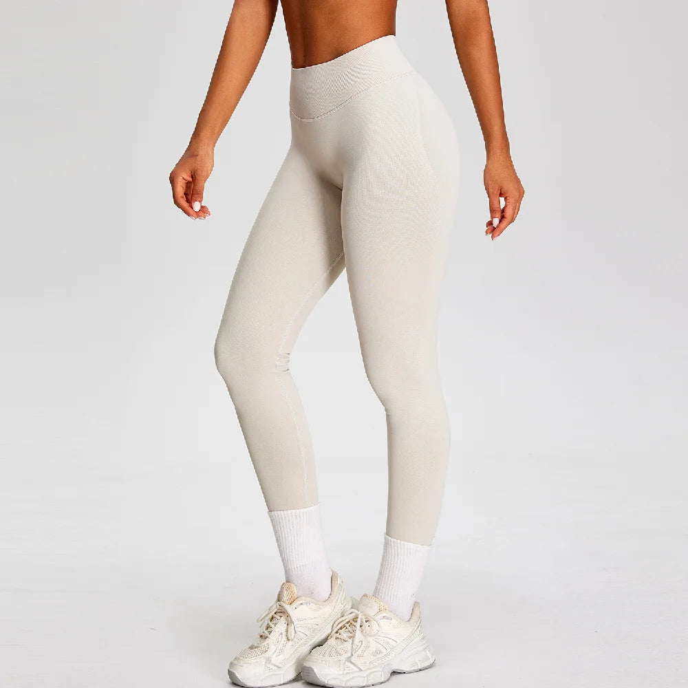 Seamless Women High Waist Yoga Pants Scrunch Gym Fitness Leggings Sexy Booty Lifting Sports Leggings Female Workout Yoga Pants - ATFH