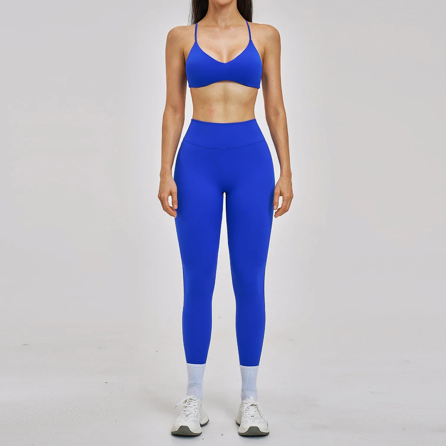 2PCS Sport Set Women Gym Outfits Push Up Yoga Set Gym Sportswear Fitness Bra Workout High Waist Legging Sports Shorts Tight Suit - ATFH