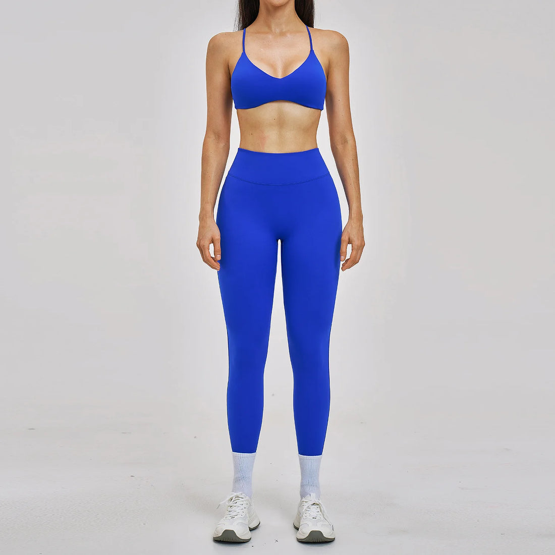 2PCS Sport Set Women Gym Outfits Push Up Yoga Set Gym Sportswear Fitness Bra Workout High Waist Legging Sports Shorts Tight Suit - ATFH