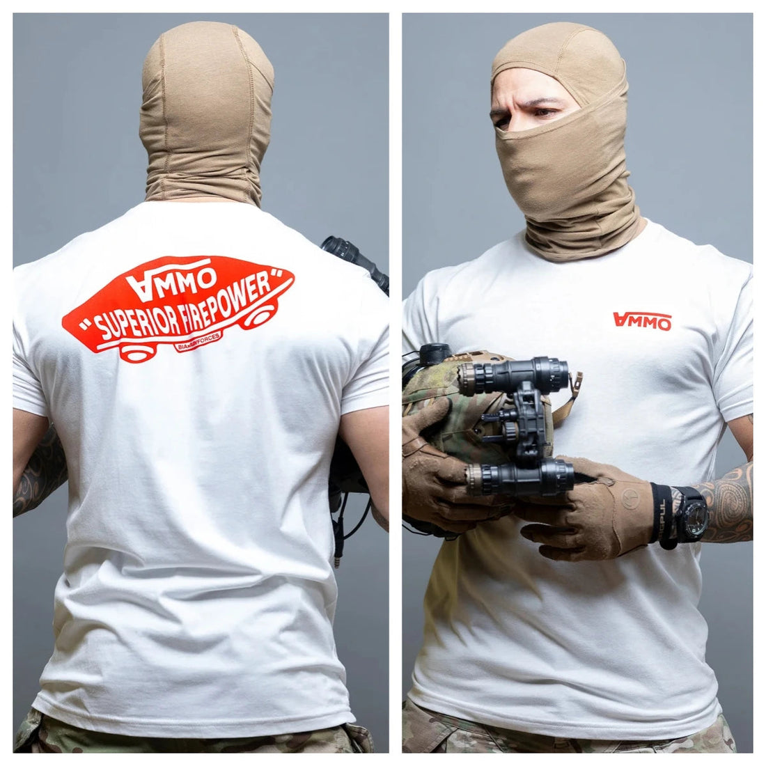 Acta Non Verba Military Tactical Art Style Summer Casual T-shirt Men's and Women's Luxury Brand ATFH