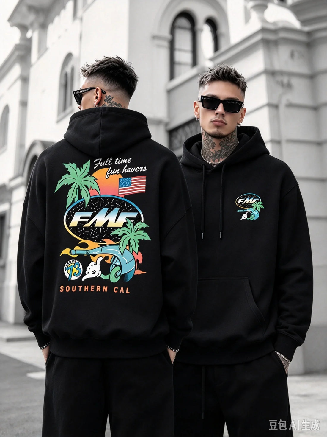 2026 New Style Men's Beach FMF Print Hoodie Comfortable Casual Clothing Suitable for Both Men and Women Streetwear Hoodies