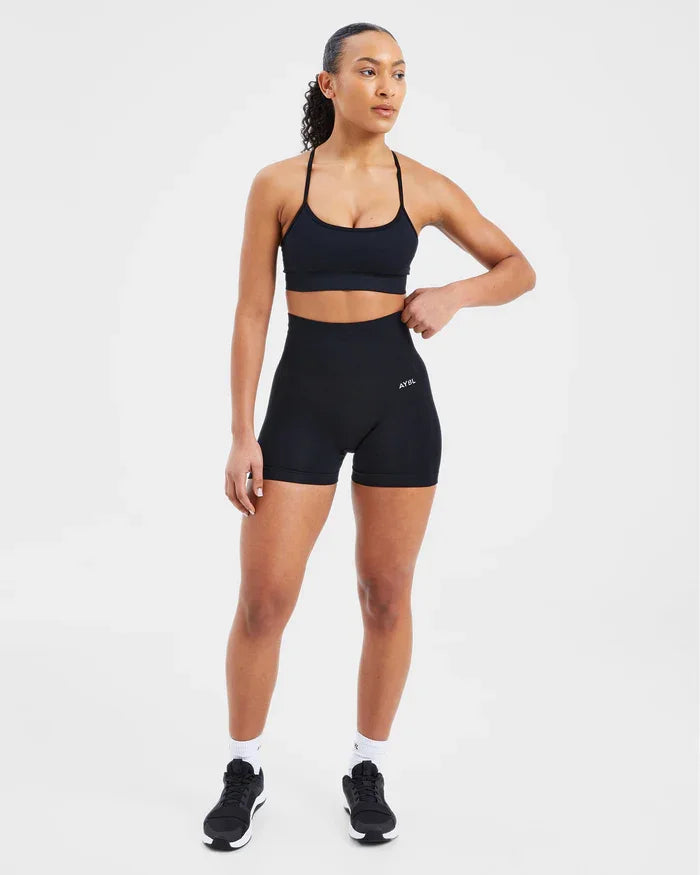 Fashion Yoga Shorts Low Waist Seamless Yoga Shorts Scrunch Bum Gym Shorts Women Workout Biker Stretch Fitness Shorts Tahsi Fashion House