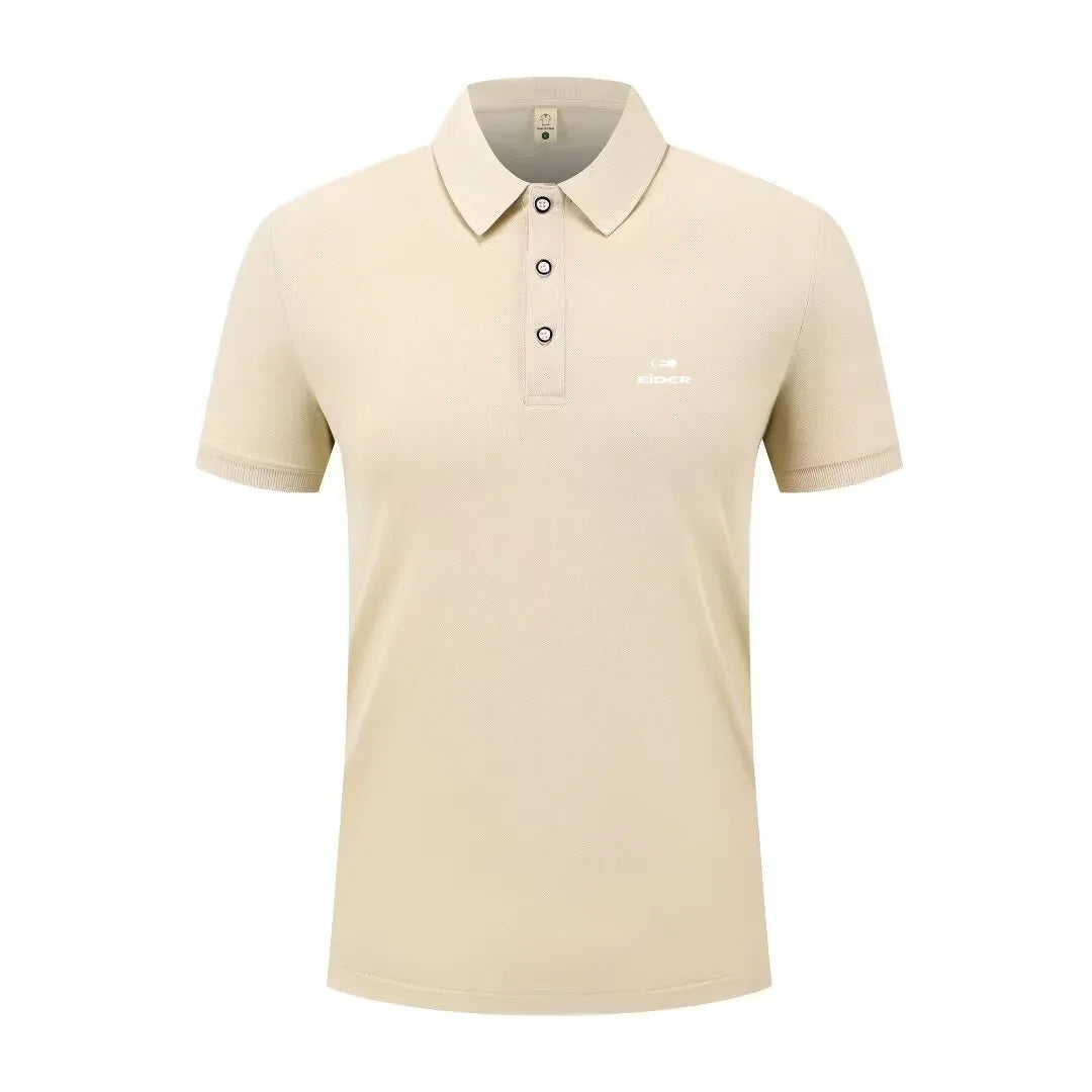 Basic solid color short sleeved polo shirt for men and women, summer polo shirt top, daily casual style, machine washable,