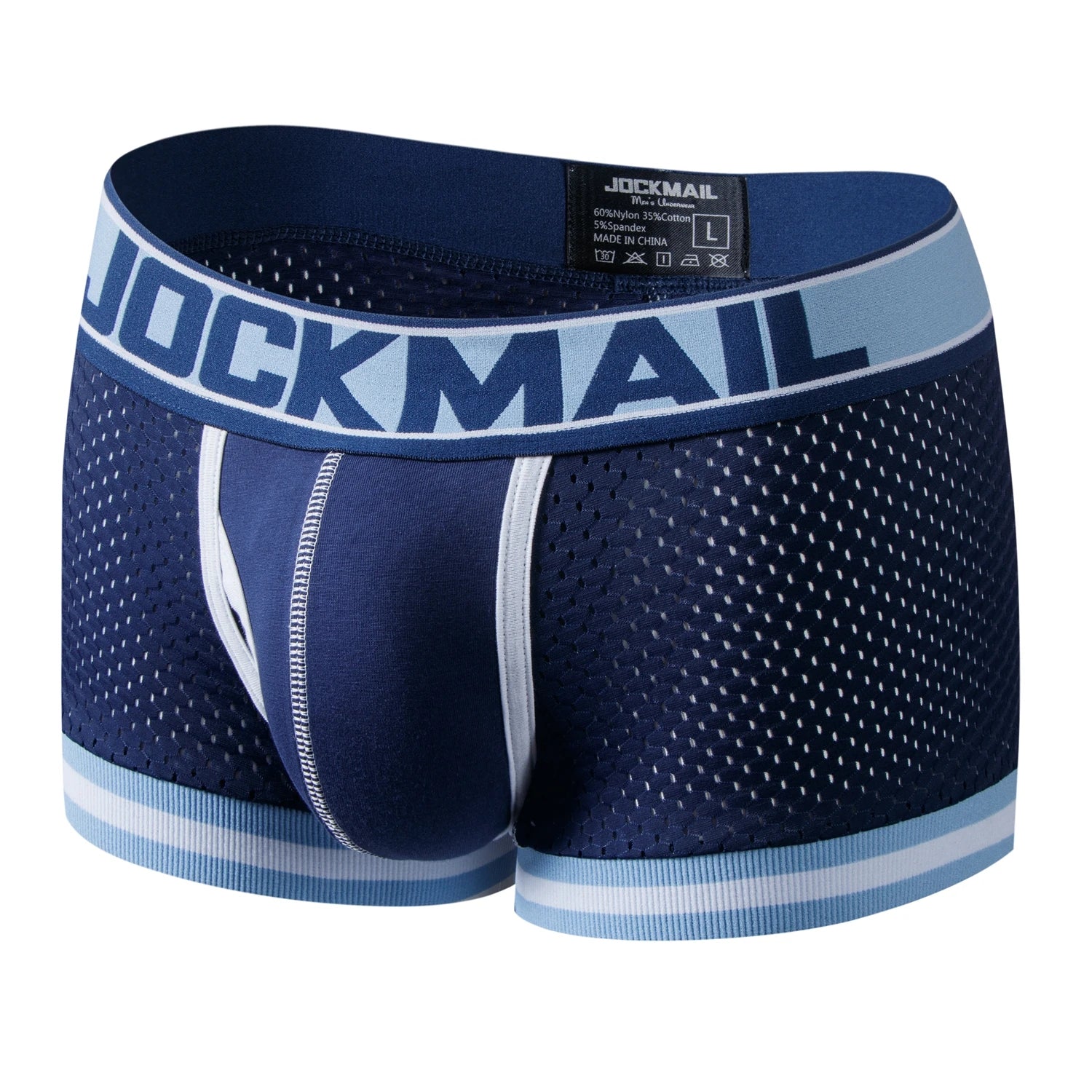 JOCKMAIL 5pcs Man Underpants Boxershorts Mesh Nylon Men Boxers Male Breathable Underwear Men’s Panties Soft Boxer