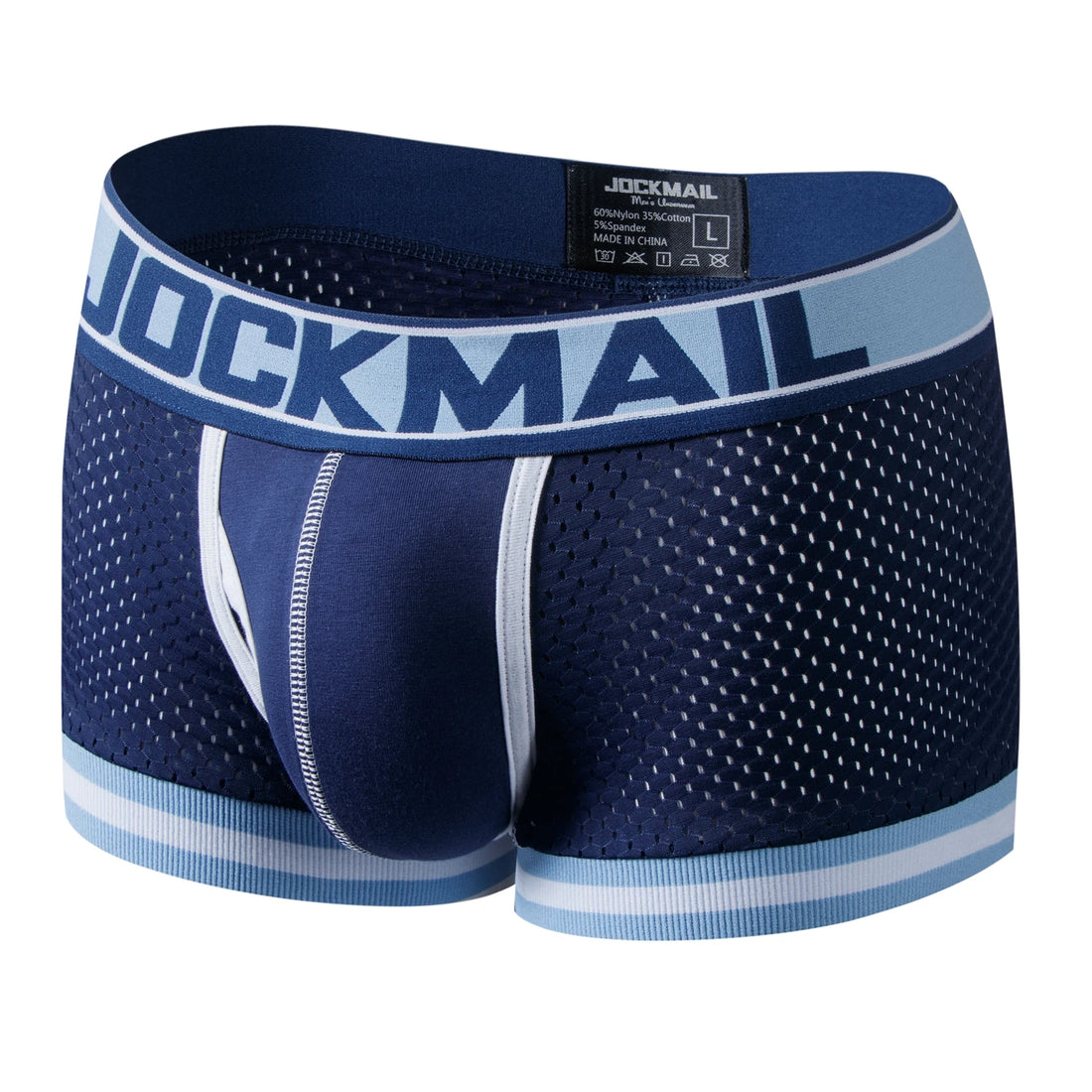 JOCKMAIL 5pcs Man Underpants Boxershorts Mesh Nylon Men Boxers Male Breathable Underwear Men’s Panties Soft Boxer