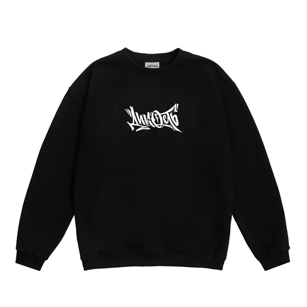 Y2K Hoodies Men Harajuku Hip Hop Graphic Print Loose Sweatshirts Letter Punk Rock Goth Clothes Top Goth Pants Streetwear - ATFH