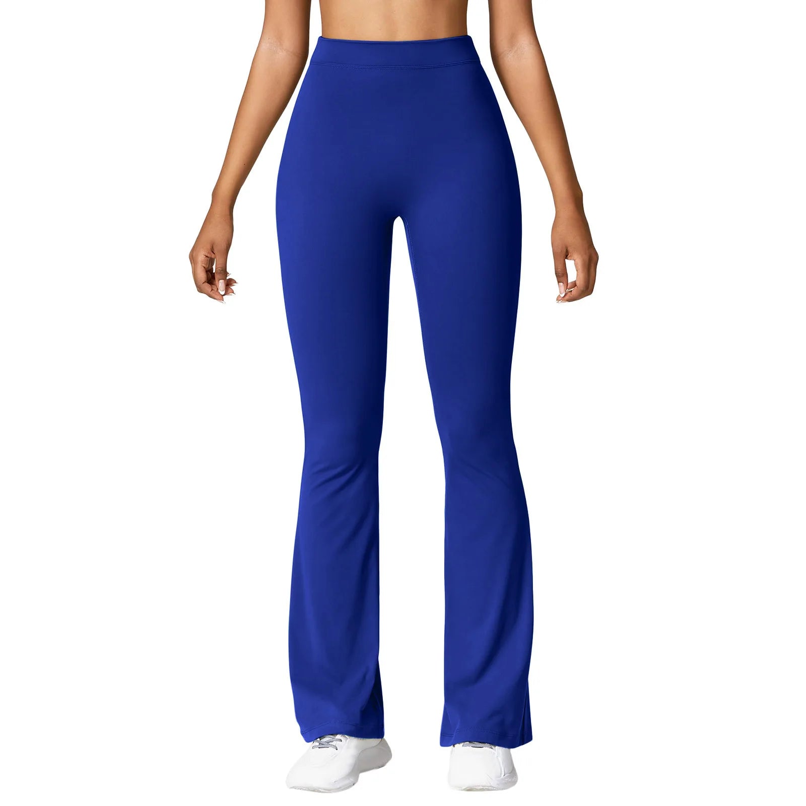 Fashion Micro Horn Leggings Women V-back Waist Sports Pants High Waist Push Up Butt Gym Pants Solid Slim Casual Leggings ATFH