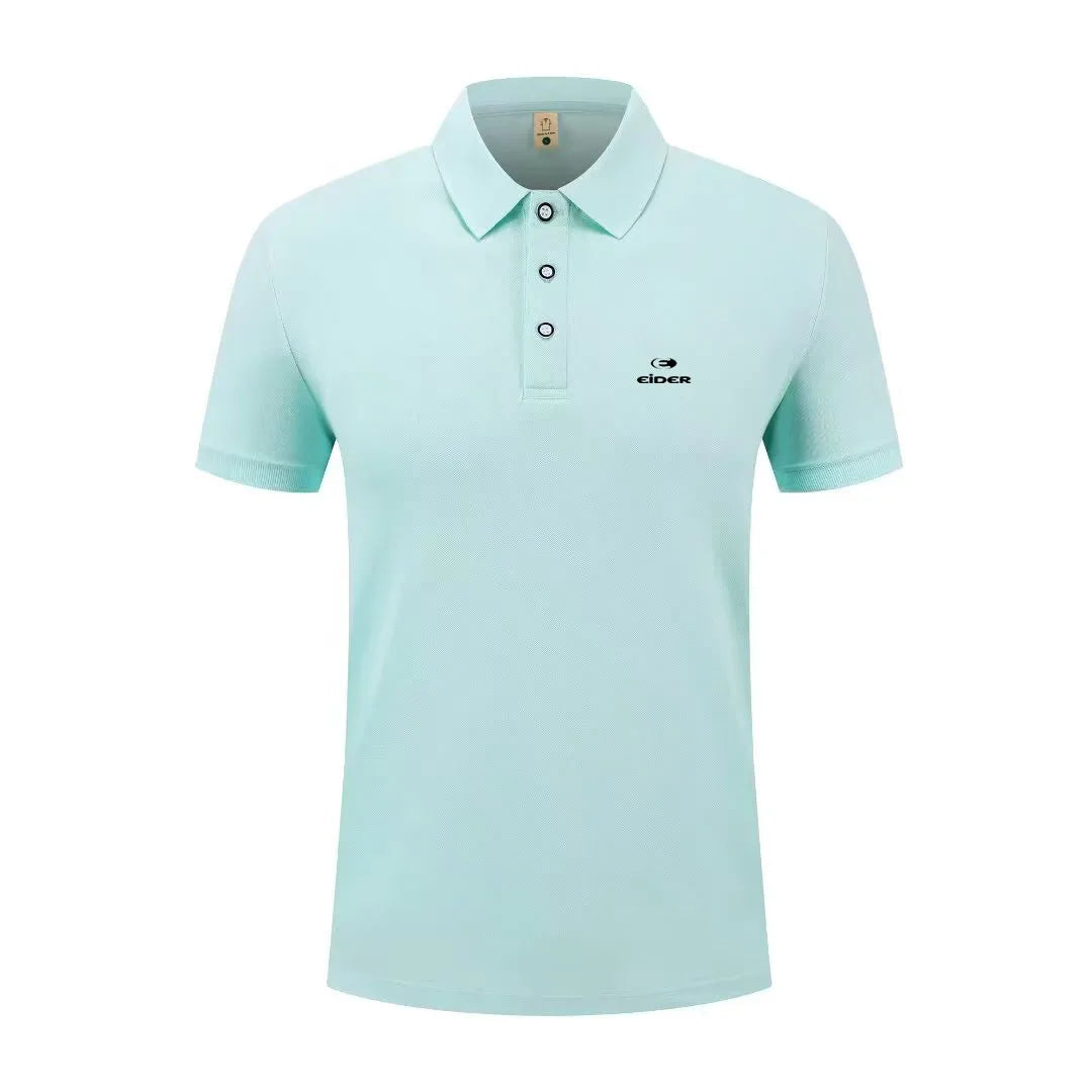 Basic solid color short sleeved polo shirt for men and women, summer polo shirt top, daily casual style, machine washable,