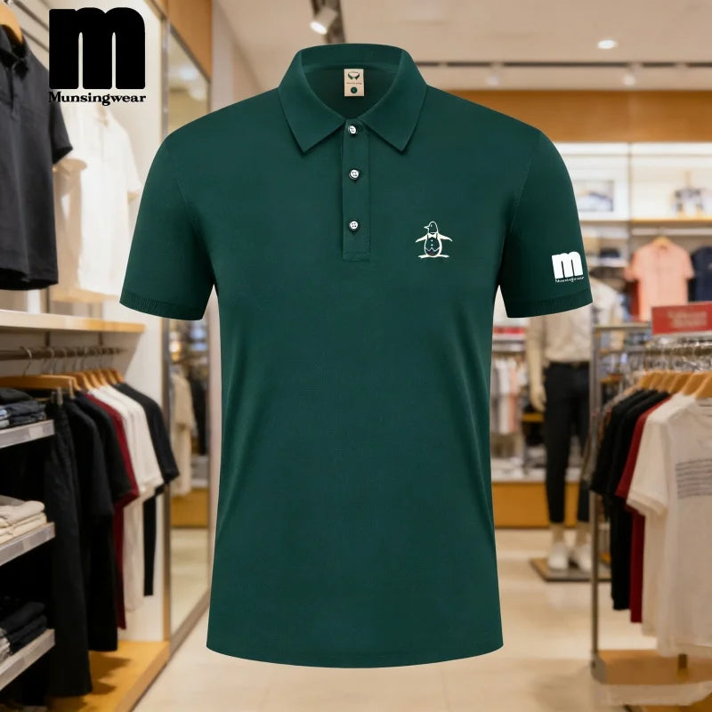 2026 Golf Polo Shirt Men's Business Polo Collar Half Sleeved Top New Summer Casual Short Sleeved T-shirt for Men An