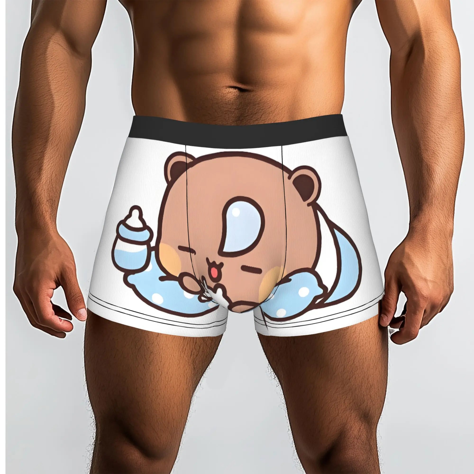 Anime Panda Bubu Dudu Peach And Goma  Boxers Shorts Men Bear Cartoon  Briefs Underwear Funny Underpants