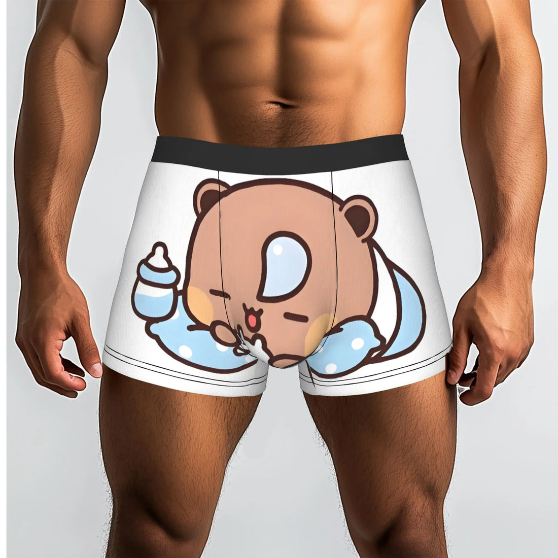 Anime Panda Bubu Dudu Peach And Goma  Boxers Shorts Men Bear Cartoon  Briefs Underwear Funny Underpants