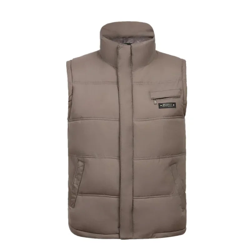 2021 Bestseller Winter Mens Cotton Vest Coats  Mandarin Collar Men Warm Windbreak Casual Waistcoat Plus Size XL-5XL 4 Color ATFH