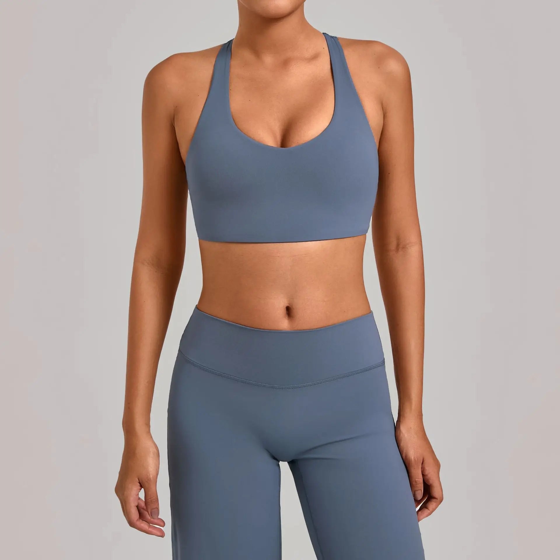 Wholesale Sport Bra Push Up Sports Bras Sportswear Woman Gym Top Summer Workout Clothes Yoga Wear 2026 Navy Blue Army Green Red - ATFH