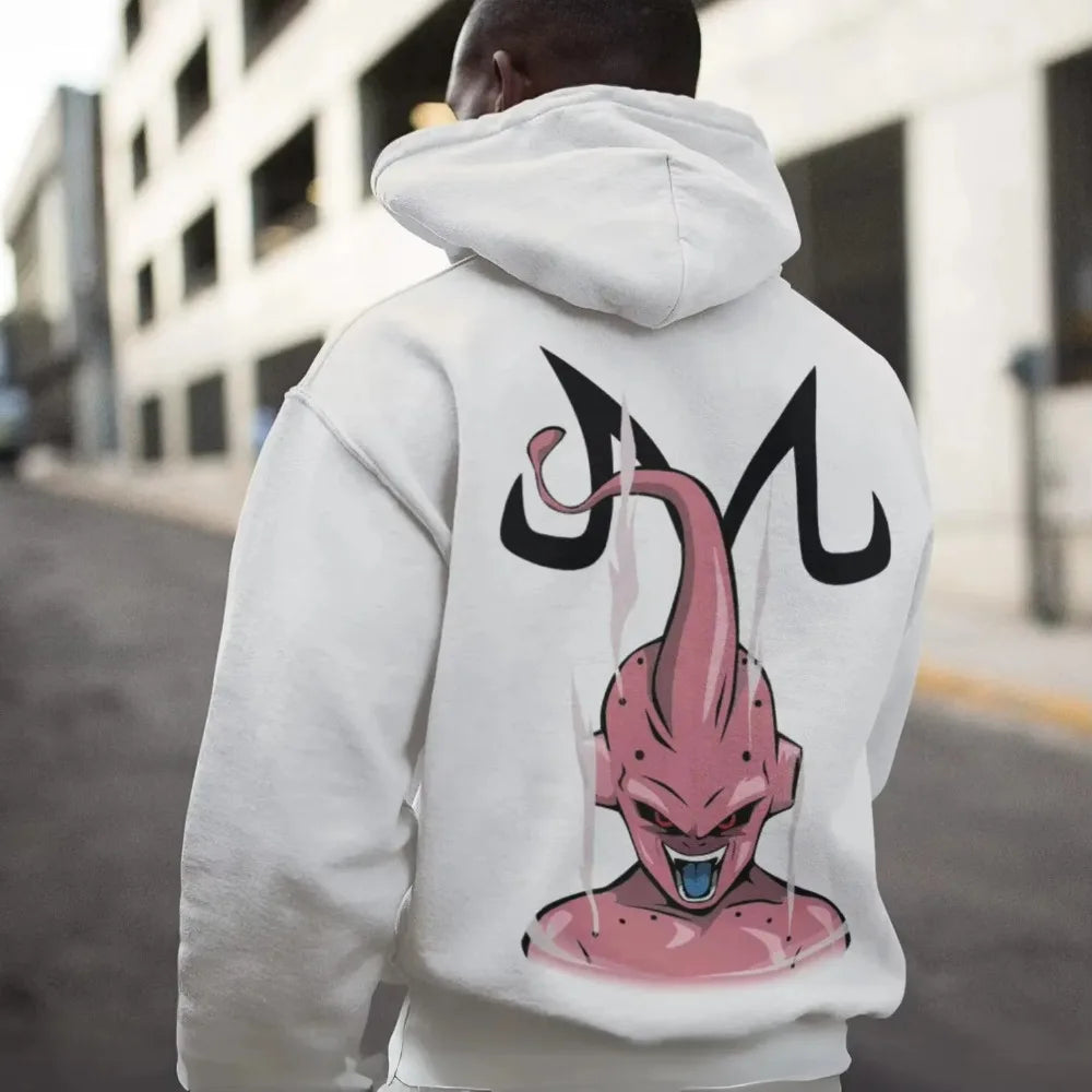 Dragon Ball Peripheral Hoodie 2025 Autumn/Winter New Men's Street Trend Casual Loose American Hip Hop Sweater Parent-child Top - ATFH