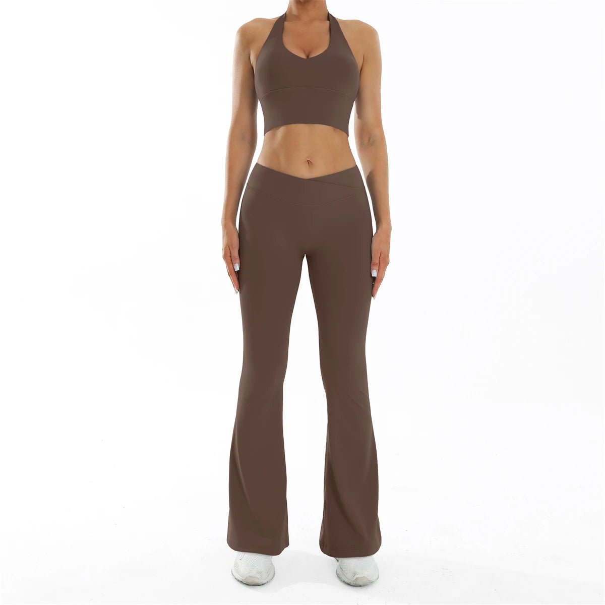Sport Bra Gym Leggings Set Women's Tracksuit Yoga Clothing Dance Sport Set Female Training Suit for Fitness - ATFH