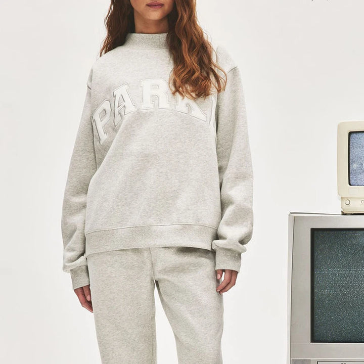 Rowan AAPKY035 Women O-Neck Long Sleeve Female Pullover Letter Embroidery Sweatshirts Vintage Casual Sports Lady Top 2026 - ATFH
