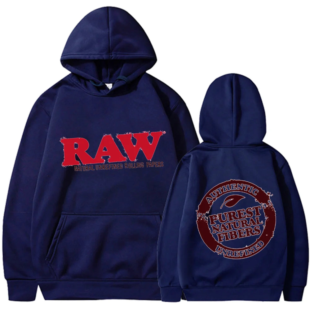 RAW 2026 Fashion Hoodie Men Sweater Fleece Hooded Harajuku Hip Hop Casual Men Ladies Hoodie High Quality Pullover Hoodie - ATFH