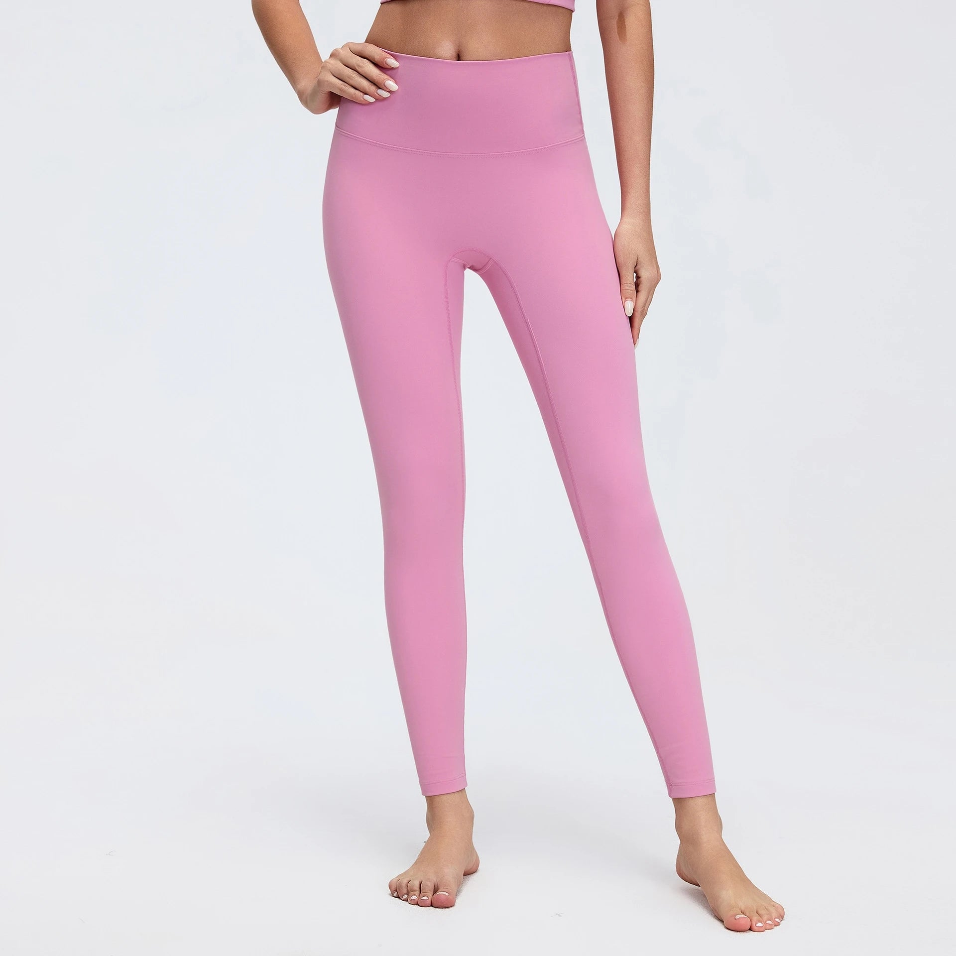 2025 New High Waist Naked Feeling Yoga Pants Women Push Up Sports Leggings Fitness Running Seamless Leggings Gym Girl Leggings - ATFH