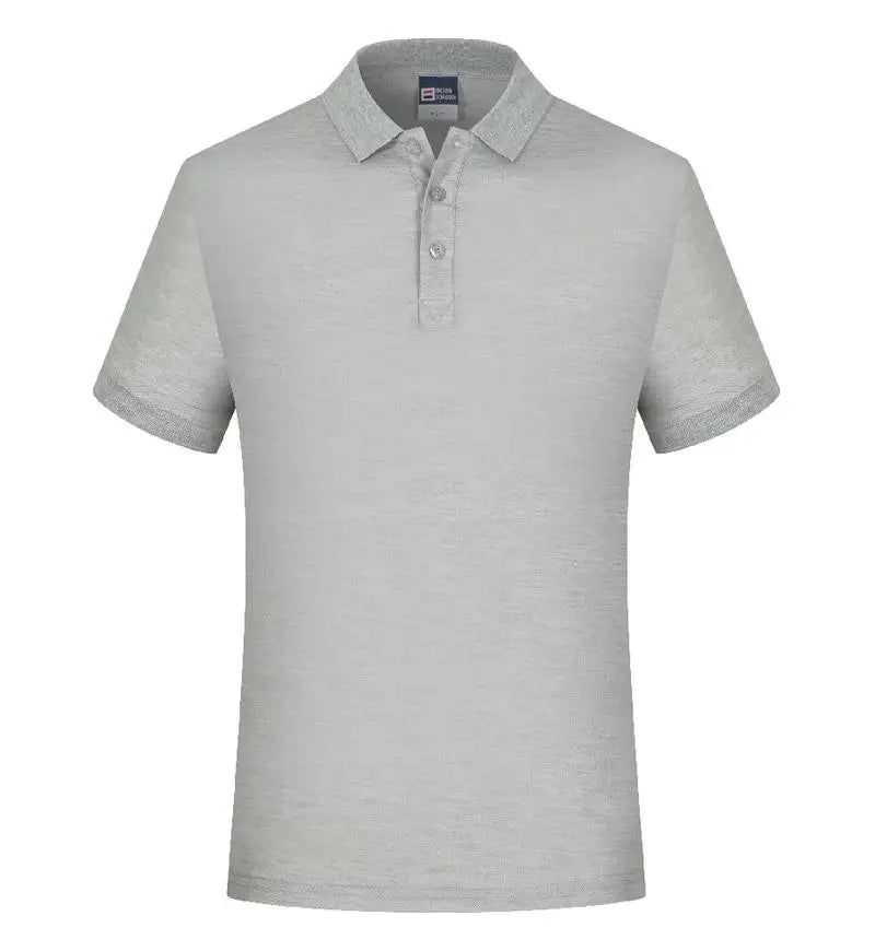 Custom Logo Embroidery Printing Mens Shirts Cotton Short-Sleeved Polo Shirts Summer Lapel T-shirt Business Men Women Tops Shirt