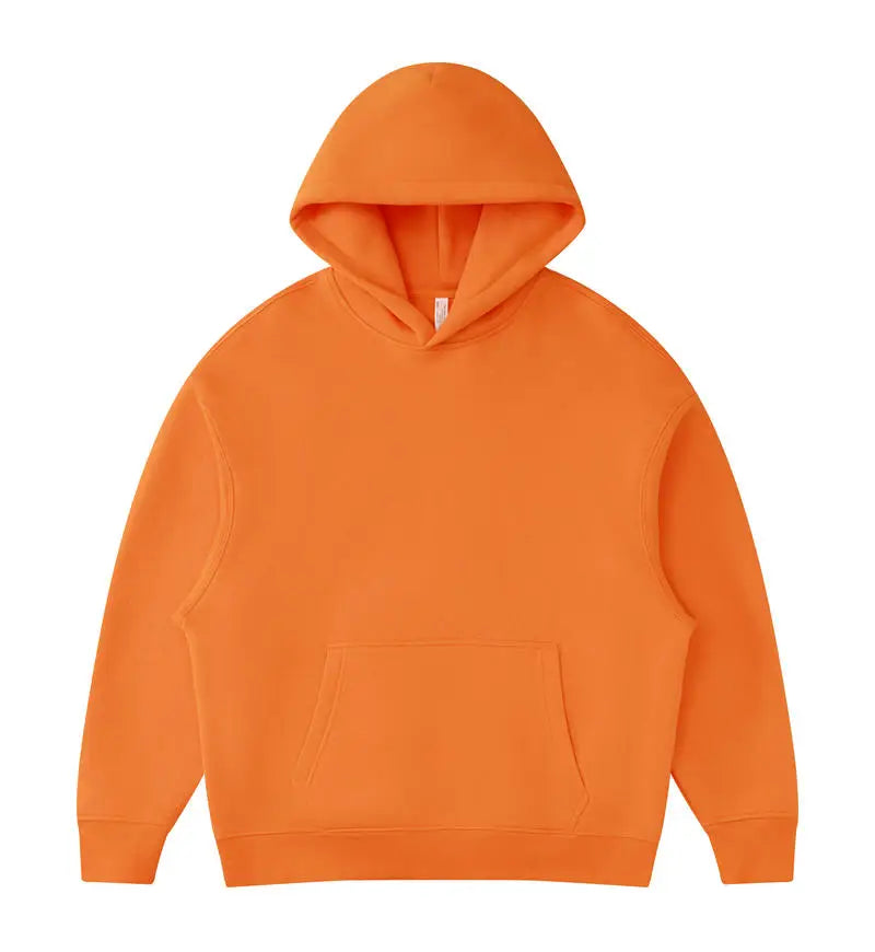 01 400GSM Hoodies Basic Fleece 20+ Colors Men Women Long Sleeve Oversized Hooded  Wholesale Sportswear Soft Unisex Jogging - ATFH