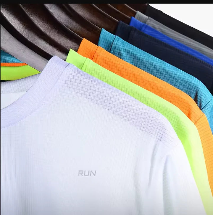 Summer Mens Quick Dry Running Bodybuilding Shirts Sport Gym t Shirt Men Short Sleeve Fitness Tops Oversized t-Shirt Jersey 2025