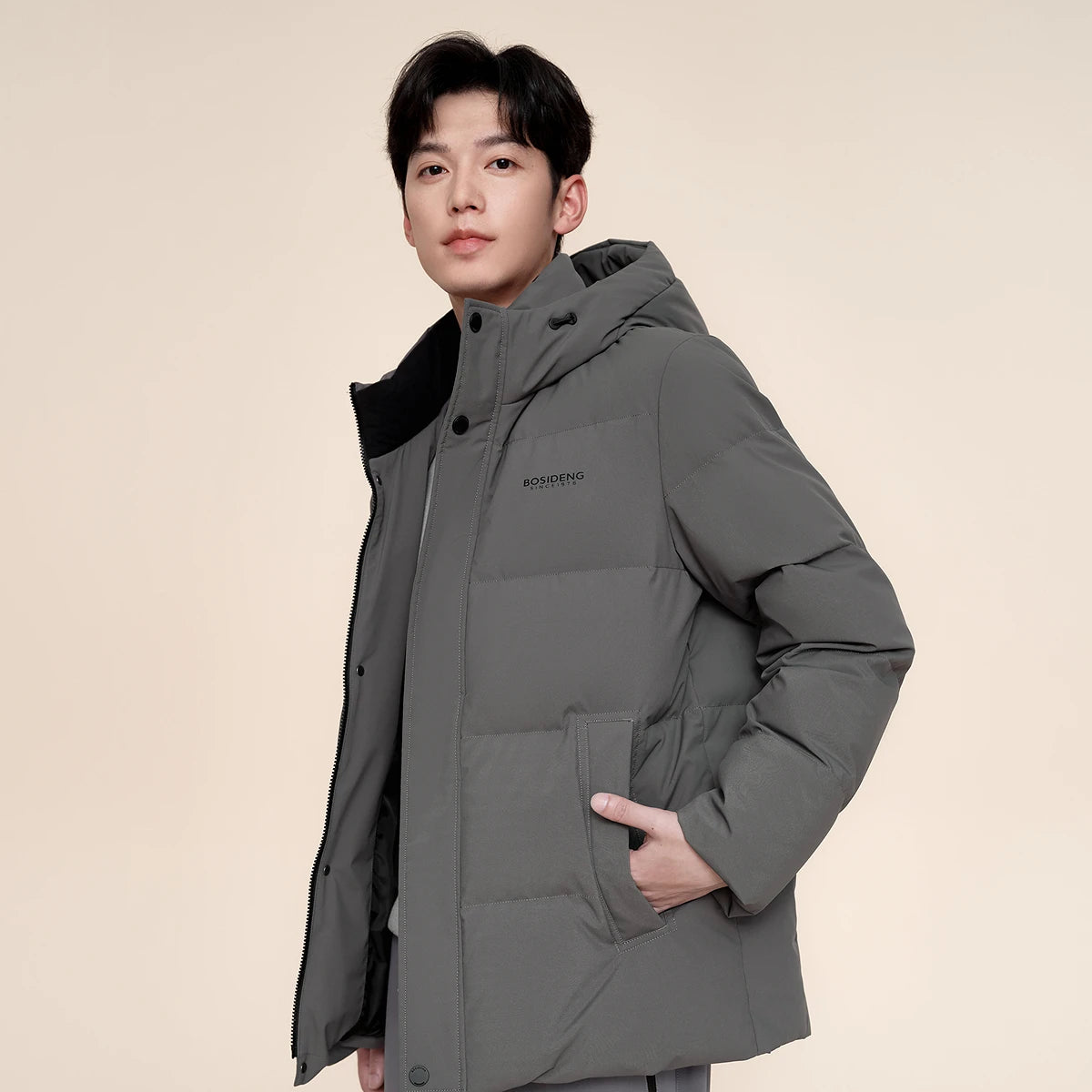 BOSIDENG 90% down jacket for men Winter Jacket Duck Down Jacket thicken warm outwear Puffer Jacket Hooded jacket plus Big size