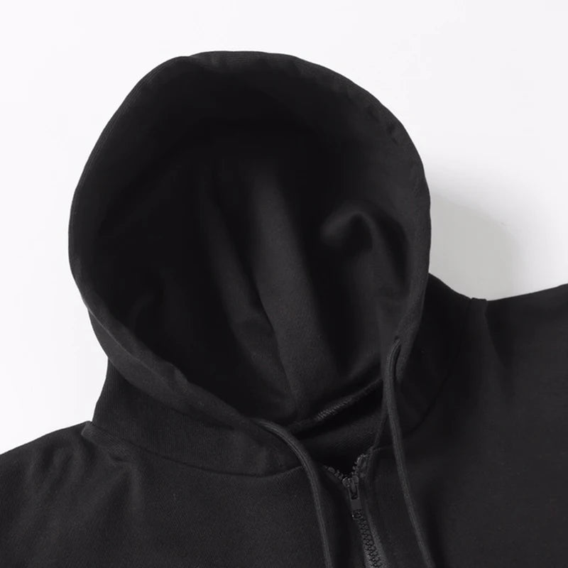 SZNX Kanye West Same Style American Street Loose Men Women Couple Kanye Collection Letter Print Zip Up Hoodie - ATFH