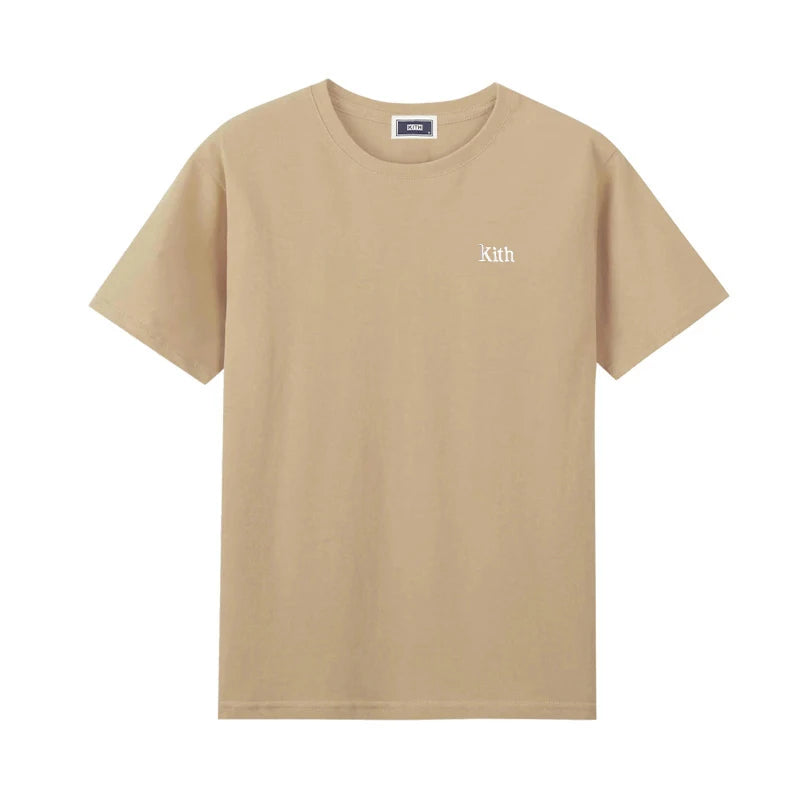 Korean style Summer Quality Cotton Men Women T-shirt Small Icon Embroidered Logo Couple Casual Loose O-Neck Short Sleeve Tees ATFH