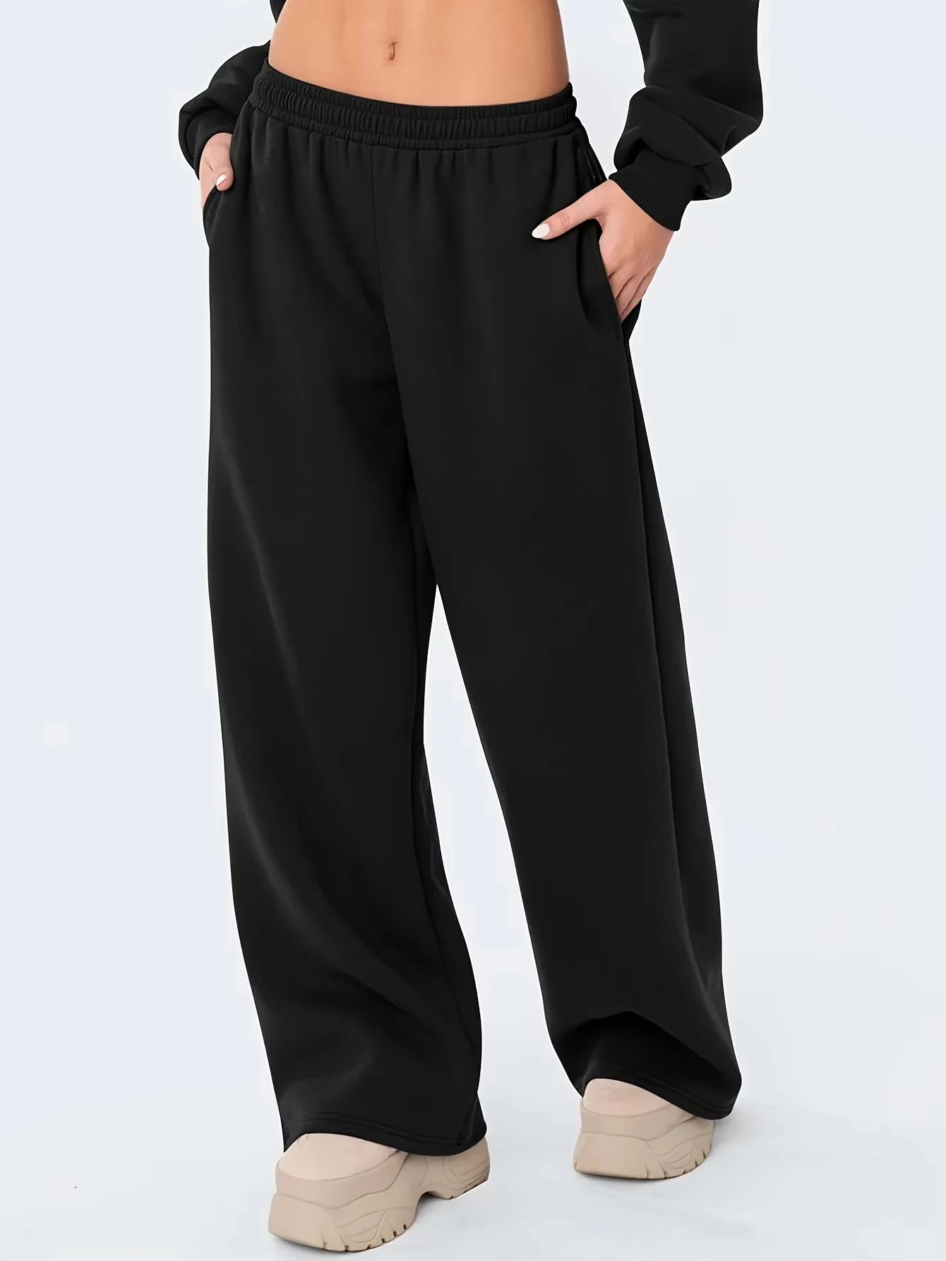Ladies' Daily Fitness Training, Outdoor Yoga, Soft and Nude Feeling, Loose and Slimming, Sports, Wide Leg Pants