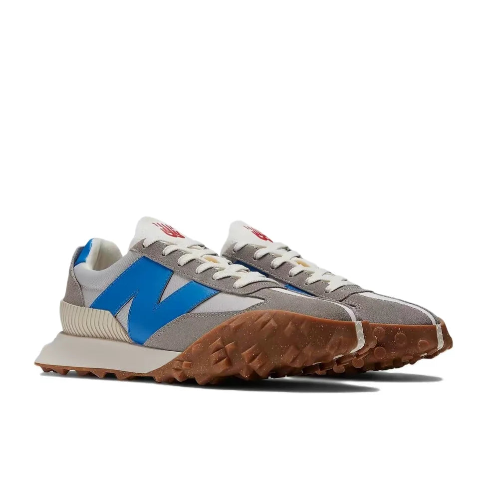 New Balance XC-72 Unisex Low-Top Sprint Running Shoes – Gray/Blue, Fabric/Leather, Durable Rubber Sole & Comfortable UXC72VD