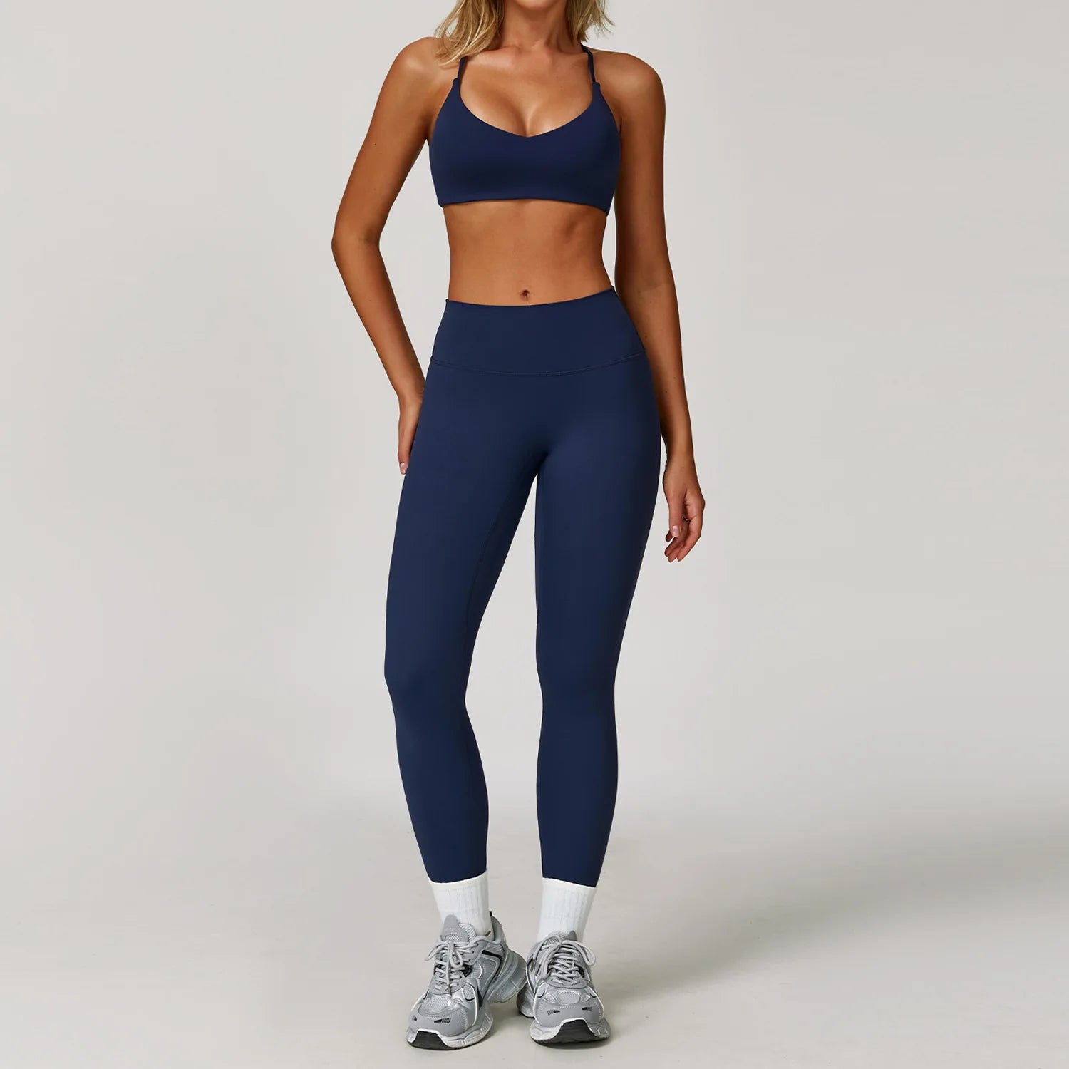 2/3PCS Yoga Suit Sports Set Gym Set Women Tracksuit Running Workout Clothes Long Sleeve Sports Bra Athletic Wear Yoga Clothing - ATFH
