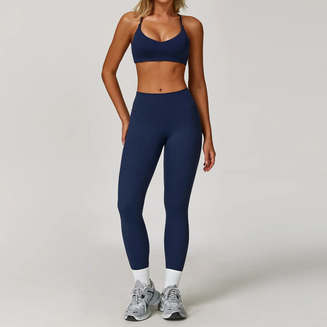 2/3PCS Yoga Suit Sports Set Gym Set Women Tracksuit Running Workout Clothes Long Sleeve Sports Bra Athletic Wear Yoga Clothing - ATFH