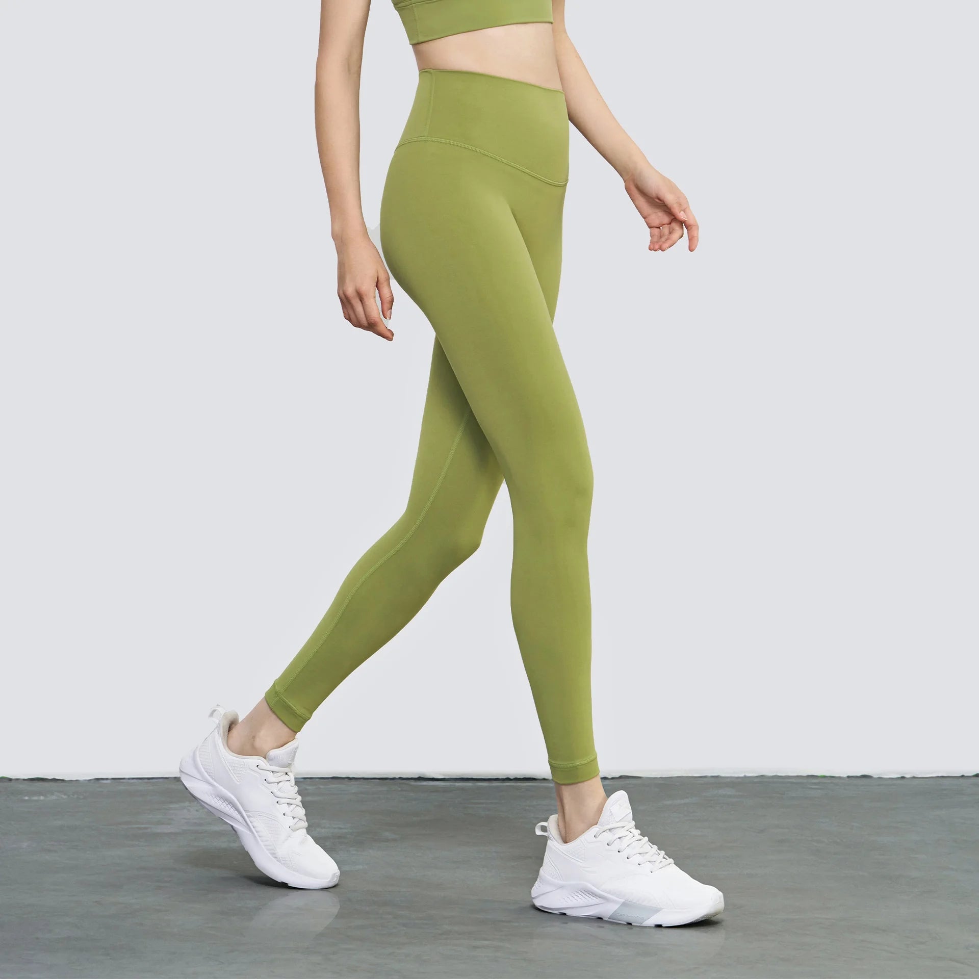 Solid Color High Waist Yoga Legging Athletic soft Women Sport Pant Tight Butter Gym Comprehensive Training Jog Back Waist Pocket - ATFH