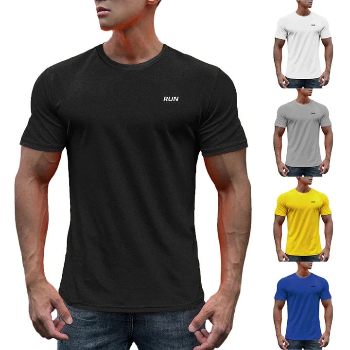 Running T-Shirts Soccer Shirts Mens Jersey Sportswear Mens Jogging T Shirt Quick Dry Compression Sport Tees Fitness Gym Clothing