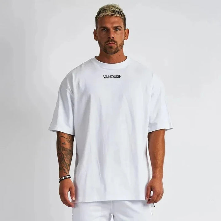 New Sale Men's Breathable Linen Blend Short Sleeve T Shirt – Oversized Sport Fit for Gym Running & Summer Leisure ATFH