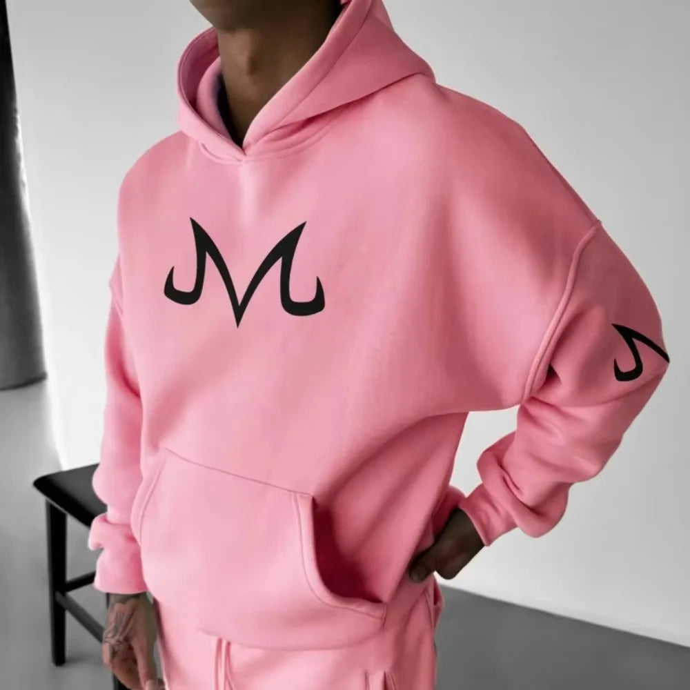 Dragon Ball Men's Hoodie Sweater Majin Buu Japanese Anime Spring Autumn Boys Children's Long-sleeved Parent-child Outfit - ATFH