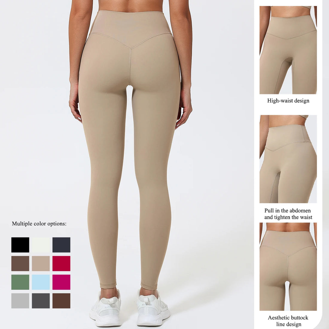New Summer Sport Legging High Waist Gym Pants Women Running Workout Leggings Women's Gym Leggings Tights Stretch Yoga Clothing - ATFH